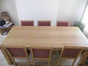 Light Oak 2.5 metre table..get it in time for xmas